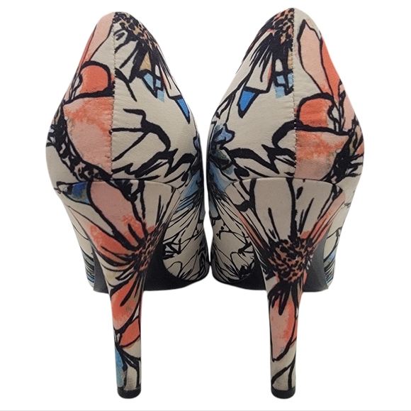 Nine West Women's Floral High Heel Shoes - Picture 4 of 17